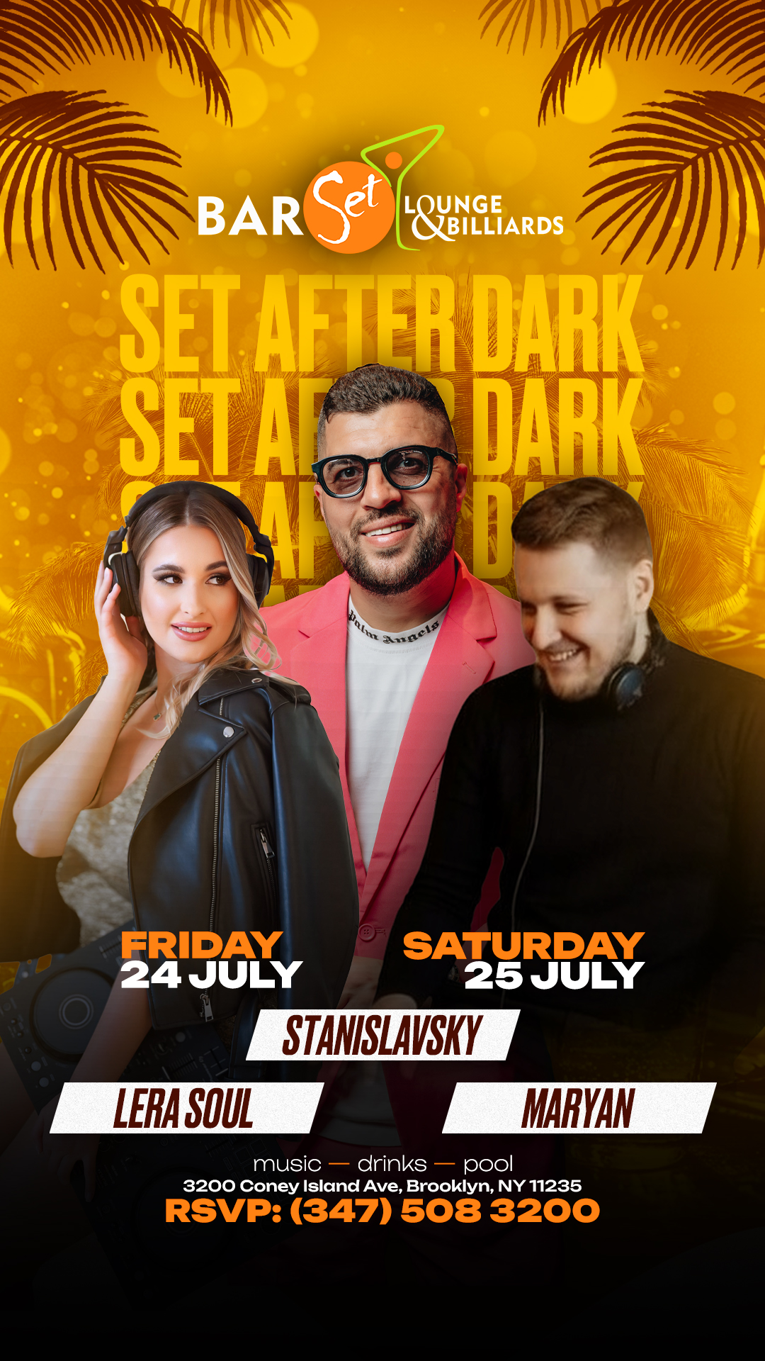 SET Brighton Weekend Party featuring Lera Soul, DJ Maryan, and MC Stanislavsky in Brighton Beach